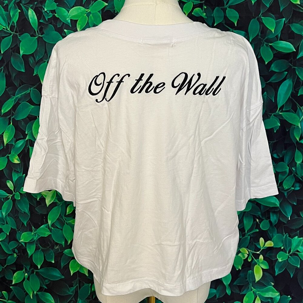 NWOT Vans Off The Wall Embroidered Crop T-Shirt (Medium)